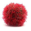 Simulation Water Plants Fish Tank Plastic Aquatic Grass Ball (8cm Red) Newly