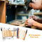 30pcs DIY Clay Pottery Crafts Sculpting Kit Ceramics Wooden Handle Modeling Tool