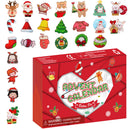24Pcs Brooch Christmas Button Pin Christmas Advent Calendar Party Favors