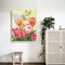 Rabbit in Flowers Colouring Oil Canvas DIY Hand Painted Art Paint By Numbers