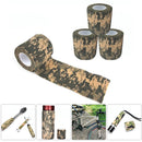 4 Roll Camouflage Wrap Bandage 4.5m Self-Adhesive Stretch Medical Outdoor T