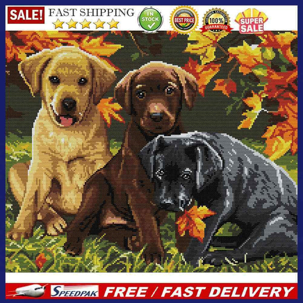 Animal Series Cross Stitch Kit 14CT Stamped Canvas Stitch Embroidery Needlewo