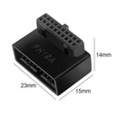 USB 3.0 19P 20P Header Adapter Plug Converter for Computer Motherboard (A)