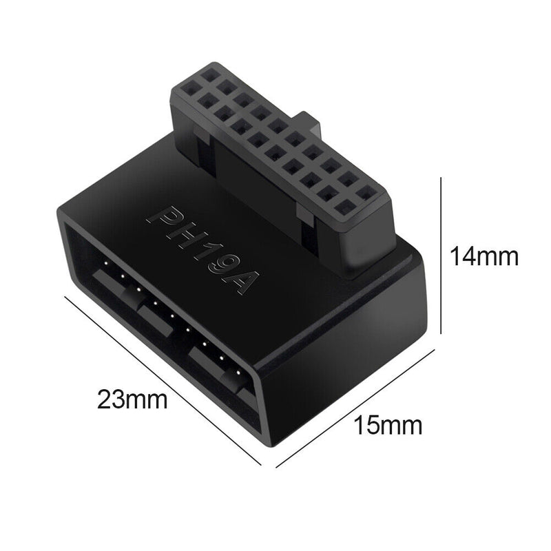 USB 3.0 19P 20P Header Adapter Plug Converter for Computer Motherboard (A)