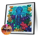 Partial Drill 5D DIY Special Shaped Diamond Painting Flowers Elephant Kit