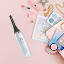 Long Lasting Electric Heated Eyelash Curler Applicator Makeup Tools (White)