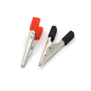10Pcs Alligator Clips Vehicle Battery Test Lead Clips Probes 48mm Red+Black? ^?