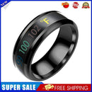 Casual Temperature Ring Smart Mood Couple Finger Knuckle Ring (Black US 12)
