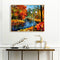 Bridge in the Forest Oil Paint By Number Kit DIY Acrylic Painting on Canvas