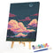 40x50cm Oil Paint By Numbers Pink Clouds Frameless Picture Craft Home Decorative