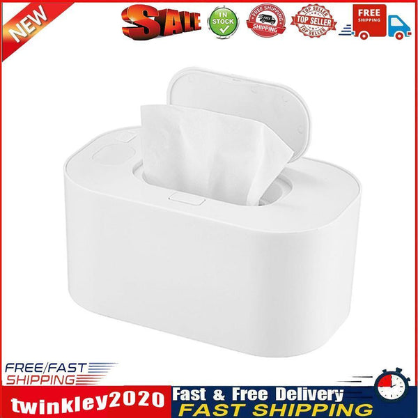 USB Baby Wet Wipes Heater Home Car Tissue Paper Warmer Warming Box (White) Newly