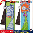 2pcs Special Shaped Drill Diamond Leather Tassel Bookmark DIY Art (SQ07) Newly