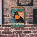 Square Metal Sign Plaque Wall Poster for Home Room Cafe Wall Painting (A)