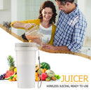 Portable Blender Wireless Juicer USB Small Lemon Orange Fruit Cup (White) Newly