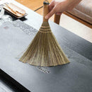 Short Handle Soft Bristle Broom Wood Floor Clean Sweeping Dustpan Brush Q7C3
