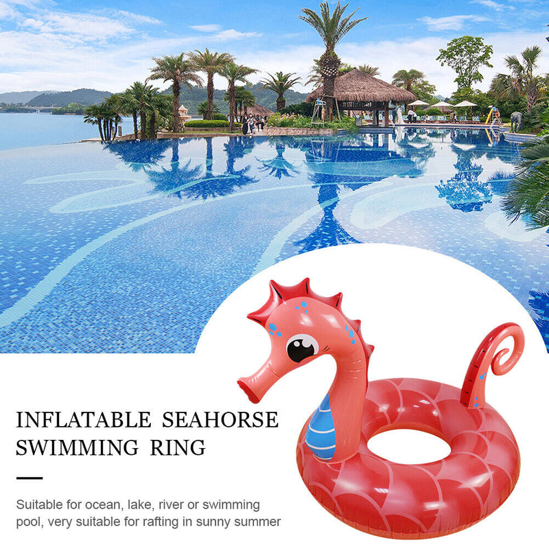 Men Women Portable Float Swim Circle Pool Inflatable Ring Water Survival Ring