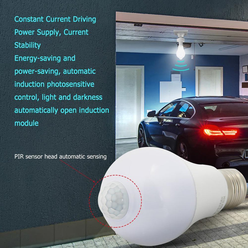 3pcs LED PIR Bulb Light Motion Sensor Lamp for Home Lighting(5W)