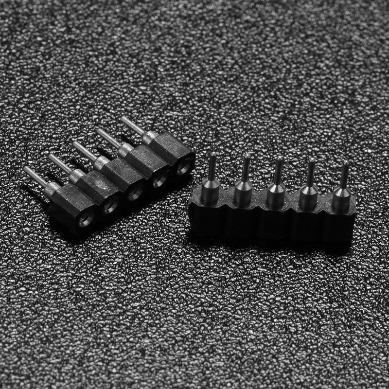 10pcs Female Connector Pin Needle for LED Strip(5Pin RGBW5050)(Black) Newly