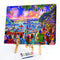 Oil Paint By Numbers Picture DIY Painting Party Abstract Drawing on Canvas