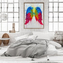 40x50cm Oil Paint By Numbers Rainbow Angel Wings Frameless Picture Home Decor
