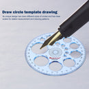 Geometric Template Measuring Ruler Circles Drawing Shape Stencils (1)