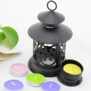 Hollow Candle Holder Hanging Cage Wrought Iron Lantern Candlestick Home Decor