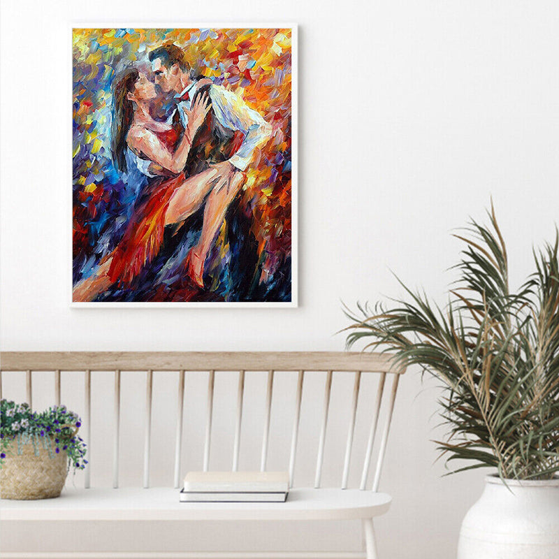 Dancing Couple Oil Paint By Numbers Kits Canvas DIY Picture Hand Painted