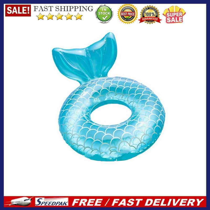 Inflatable Swimming Ring Adults Floating Swimming Circle (Blue Green 70)