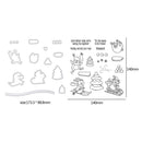 Christmas Pattern Metal Cutting The Paper Card Stencils Craft Transparent Seal