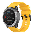 Silicone Watch Strap Bracelet for Garmin Fenix 6X/Fenix 6X Pro (Yellow) Newly