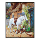 Full Embroidery Stamped Horse Dog DIY 11CT Eco-Cotton Thread Cross Stitch Kit