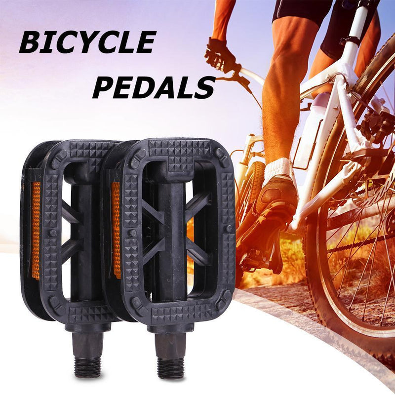 1 Pair Plastics Anti-skid Bike Ball Bearing Pedals for MTB Cycling Sports Newly