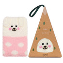 Animal Design Floor Stocking Christmas Socks Coral Feece Sock Gift Sox with Box