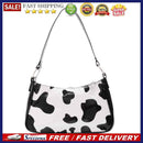 Women Cow Printed Shoulder Underarm Bag Lady PU Casual Travel Handbags Purses