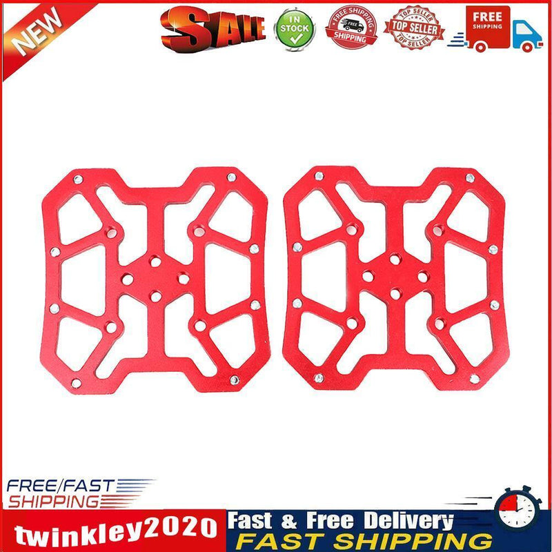 2pcs Bicycle Clipless Pedal Platform Adapters for SPD KEO Pedals (Red) Newly