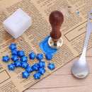 Retro Lily Pattern Rosewood Handle Sealing Wax Seal Stamps Post Decor(K06) Newly
