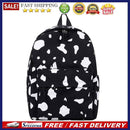 Student School Bags Canvas Casual Shoulder Backpack Women Cow Print Rucksack