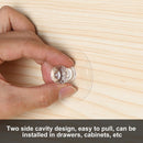 Transparent Crystal Door Knobs - 2 Packs Cabinet Drawer Door Knobs Handles