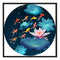 Part Embroidery Stamped Cross Stitch DIY lotus pool Cotton Thread 11CT