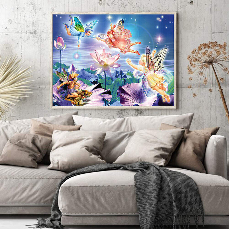 Elf Party Oil Paint By Numbers Kits Drawing DIY Picture Home Decoration Gifts