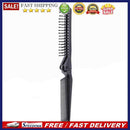 Folding Hair Comb Anti Static Plastic Foldable Beard Pocket Brush (Black)