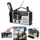 Portable Solar Powered Hand Crank Radio AM FM SW1 SW2 Multi-band Emergency