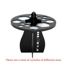 Acrylic Makeup Brush Drying Rack 14 Holes Detachable Brush Holder (Black) Newly