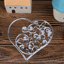1pcs Metal Cutting Dies Hollow, Heart Carbon Steel Stencil for DIY Scrapb