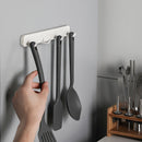 Retractable Hook - Pull Out Hanger Ideal for Bathroom Kitchen Bedroom - 4 Hooks