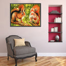 5D Diamond Painting Kit DIY Squirrels Full Round Drill Mosaic Home Decoration