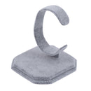 Lint C Type Design Jewelry Bracelet Watch Display Rack Stand Holder(Gray)
