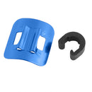 5pcs Bicycle C Buckle MTB Bike Brake Line Case Cable Tube Fixed Base (Blue)