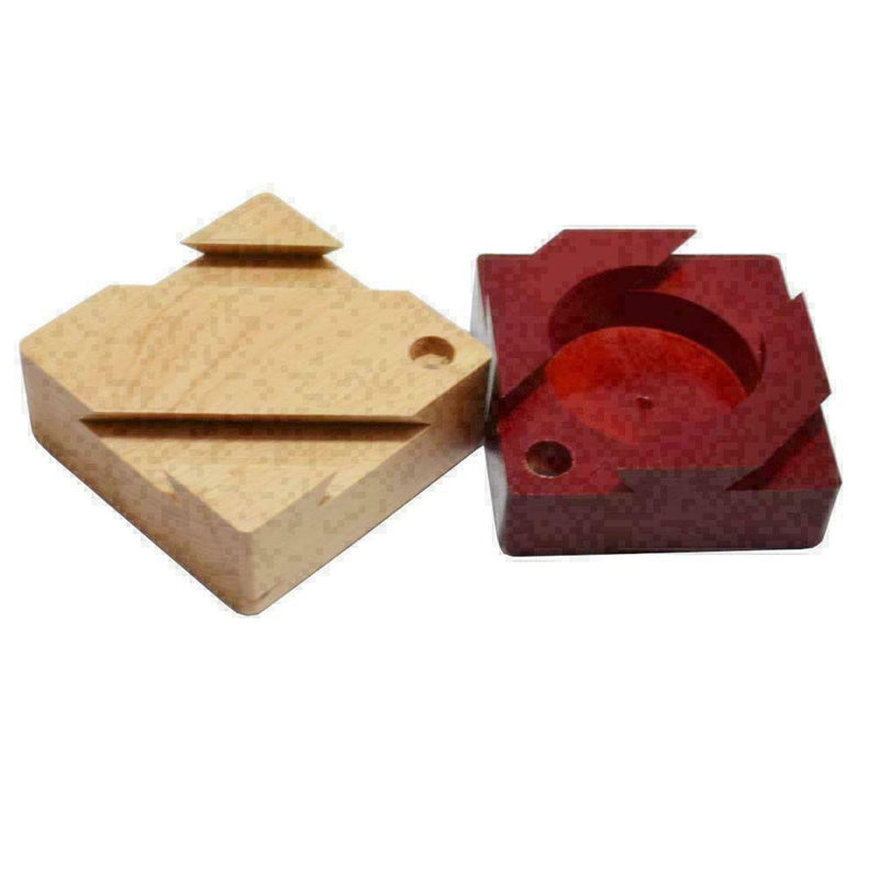 Secret Puzzle Box Brain Teaser Games Wooden Gift Hidden Favo T7T6