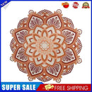 #A Wooden Carved Mandala Yoga Night Light Crafts Bedroom Atmosphere LED Lamp Gif